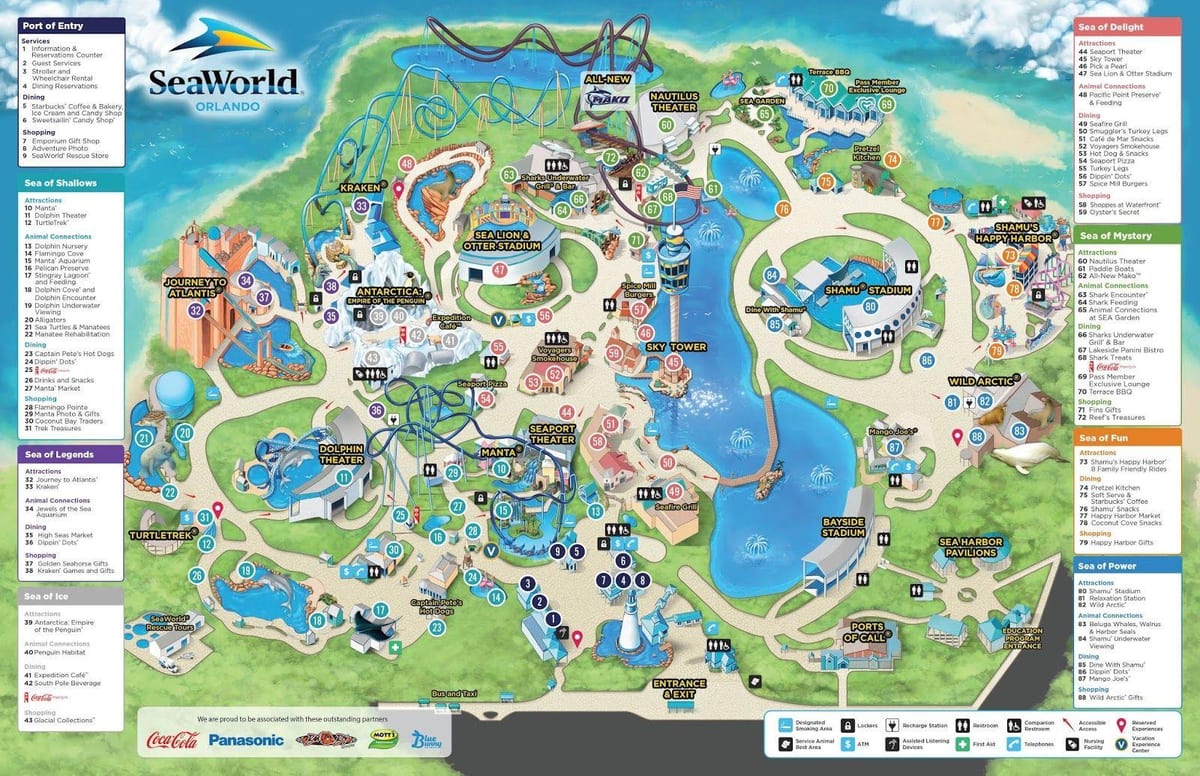 ਨਕਸ਼ਾ ਦੇ Seaworld Orlando