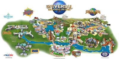 ਯੂਨੀਵਰਸਲ ਸਟੂਡੀਓ Orlando ਨਕਸ਼ਾ