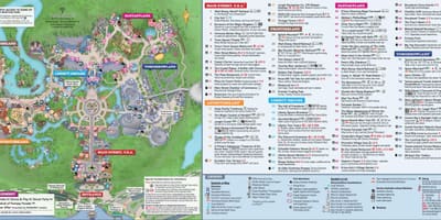 Disney ਵਿਸ਼ਵ ਮੈਜਿਕ ਕਿੰਗਡਮ ਨਕਸ਼ਾ